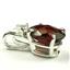 925 Sterling Silver Pendant, Mozambique Garnet, SP021