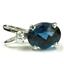925 Sterling Silver Pendant, London Blue Topaz, SP021