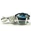 925 Sterling Silver Pendant, London Blue Topaz, SP043