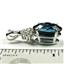 925 Sterling Silver Pendant, London Blue Topaz, SP043