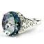 SR057, Neptune Garden Topaz, 925 Sterling Silver Ring