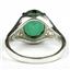 SR057, Russian Nanocrystal Emerald, 925 Sterling Silver Ring