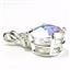 SP087, Mercury Mist Topaz, 925 Sterling Silver Pendant