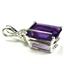 925 Sterling Silver Pendant, Amethyst, SP042