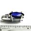 925 Sterling Silver Pendant, Created Blue Sapphire, SP019