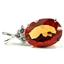925 Sterling Silver Pendant w/accents, Padparadscha CZ, SP016