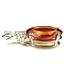 925 Sterling Silver Pendant w/accents, Padparadscha CZ, SP016