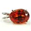 925 Sterling Silver Pendant, Created Padparadscha Sapphire, SP006