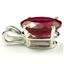 925 Sterling Silver Pendant, Created Ruby, SP006