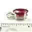 925 Sterling Silver Pendant, Created Ruby, SP006