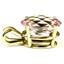 P040, Pure Pink Topaz 14K Gold Pendant