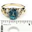 10K, 14K or 18K Gold Ladies Ring, Paraiba Topaz, R243