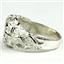 925 Sterling Silver Men's Nugget Ring, Champagne CZ, SR168