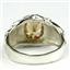 925 Sterling Silver Men's Nugget Ring, Champagne CZ, SR168