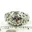 925 Sterling Silver Men's Nugget Ring, Cubic Zirconia, SR168