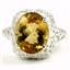 Sterling Silver Ladies Ring, Citrine, SR009
