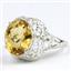 Sterling Silver Ladies Ring, Citrine, SR009