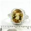 Sterling Silver Ladies Ring, Citrine, SR009