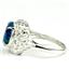 Sterling Silver Ladies Ring, Created Blue/Green Opal, SR009