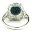 Sterling Silver Ladies Ring, Created Blue/Green Opal, SR009