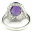 Sterling Silver Ladies Ring, Amethyst, SR009