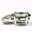 925 Sterling Silver Pendant, Green Amethyst, SP019