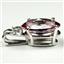 925 Sterling Silver Pendant, Pure Pink Topaz, SP019