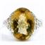 Sterling Silver Ladies Ring, Citrine, SR049