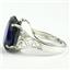 Sterling Silver Ladies Ring, Created Blue Sapphire, SR049