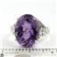 Sterling Silver Ladies Ring, Amethyst, SR049