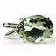 925 Sterling Silver Pendant, Green Amethyst, SP006