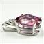 925 Sterling Silver Pendant, Pure Pink Topaz, SP085