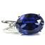 925 Sterling Silver Pendant, Created Blue Sapphire, SP085
