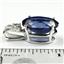 925 Sterling Silver Pendant, Created Blue Sapphire, SP085