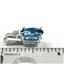 925 Sterling Silver Pendant, Swiss Blue CZ, SP021