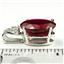 925 Sterling Silver Pendant, Created Ruby, SP018