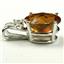 925 Sterling Silver Pendant, Twilight Fire Topaz, SP020