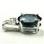 925 Sterling Silver Pendant, London Blue Topaz, SP020