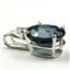 925 Sterling Silver Pendant, London Blue Topaz, SP020