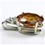 925 Sterling Silver Pendant, Twilight Fire Topaz, SP018