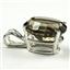 925 Sterling Silver Pendant, Smoky Quartz, SP006