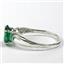 SR058, Russian Nanocrystal Emerald, 925 Sterling Silver Ring