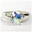 SR058, Mercury Mist Topaz, 925 Sterling Silver Ring