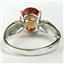 SR058, Created Padparadsha Sapphire, 925 Silver Ring