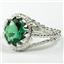 Russian Nanocrystal Emerald,925 Sterling Silver, SR070