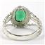 Russian Nanocrystal Emerald,925 Sterling Silver, SR070
