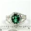 Russian Nanocrystal Emerald,925 Sterling Silver, SR070