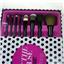 Macy's Get The Pulse 8 Piece Full Size Makeup Brush Set w/Travel Case