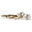 14k Gold Leverback Earrings, Cubic Zirconia, E007