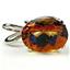 925 Sterling Silver Pendant, Twilight Fire Topaz, SP004